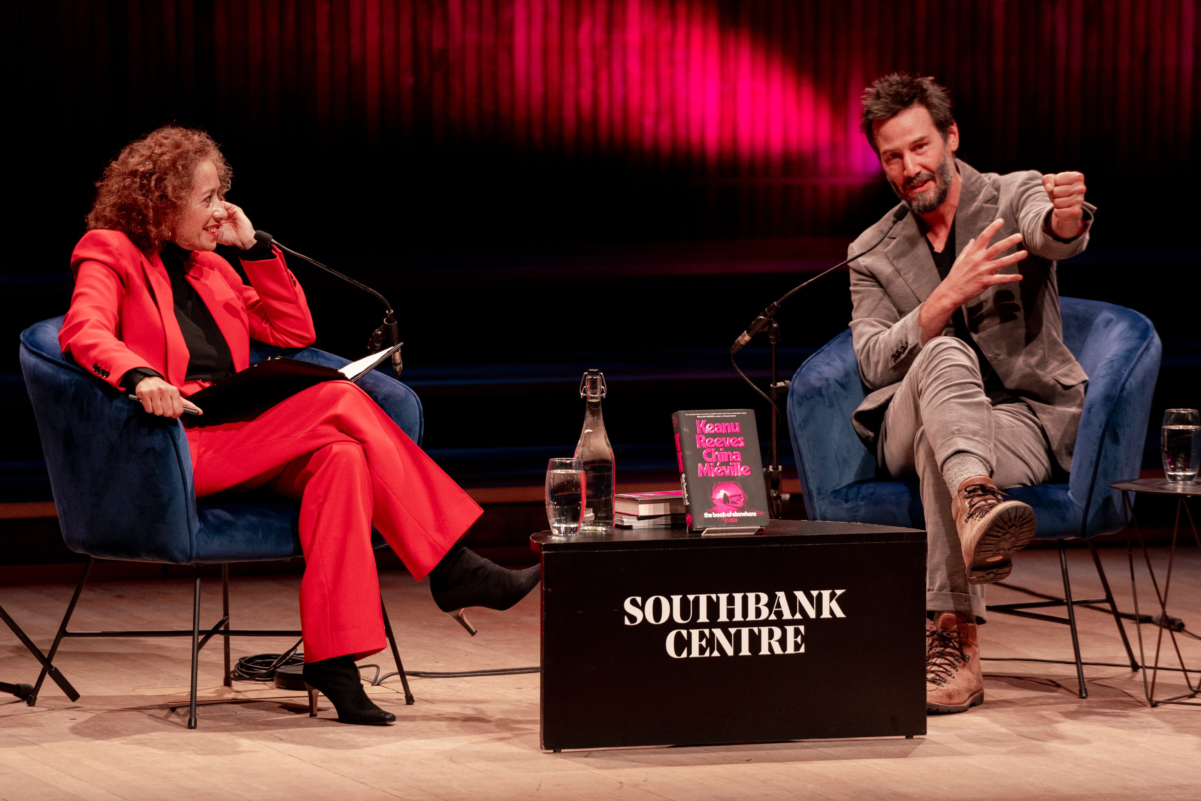 Keanu Reeves and Keith Clayton discuss ‘The Book of Elsewhere’ with Samira Ahmed, marking the opening night of the Southbank Centre’s London Literature Festival on 22 October.