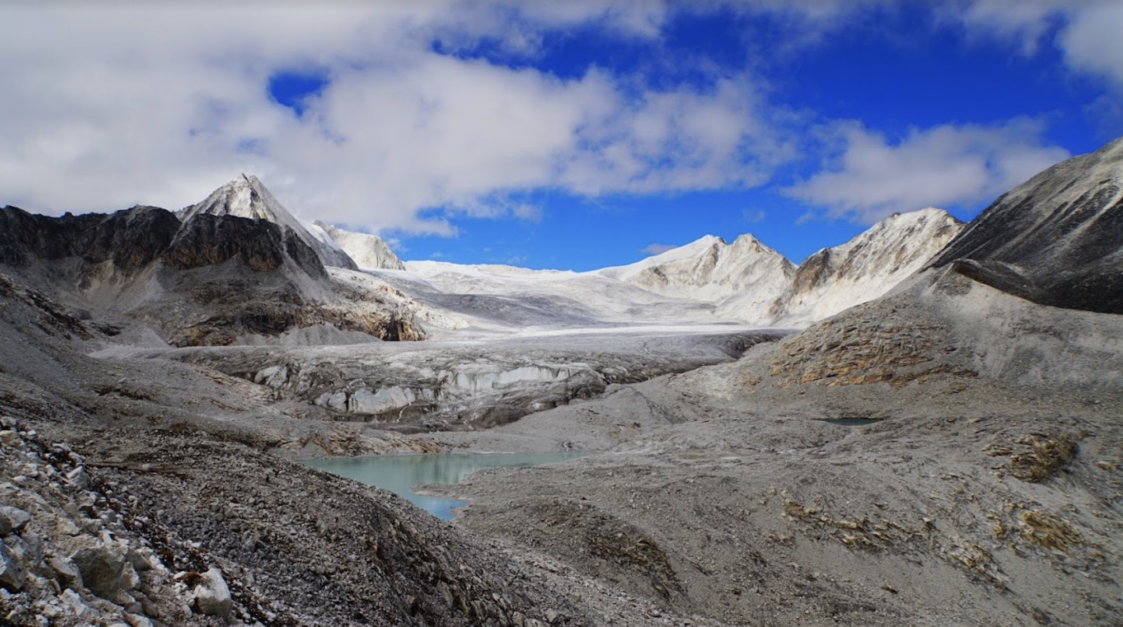 The team travelled to a research site in Bhutan near Thana Glacier at about 5,200 meters above sea level where they installed sensors to measure ground surface temperature and indicate the presence of permafrost.