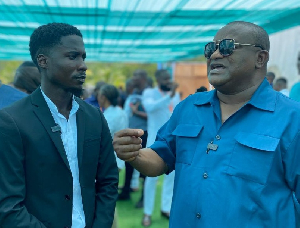 Hassan Ayariga (Right) speaks on BizTech
