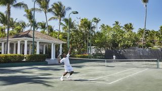 Tennis Court in the Bahamas