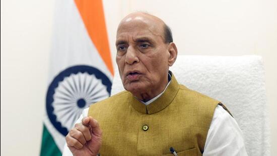 Defence minister Rajnath Singh. (ANI PHOTO)