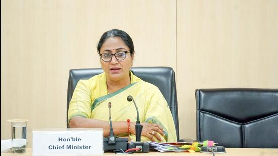Delhi CM Rekha Gupta. (HT Photo)