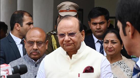In its petition, the Delhi government contended that the NGT erred in appointing the LG as head of the waste management panel, arguing that there was “no statutory or constitutional power conferred on the LG to act independent of the elected government”. (Arvind Yadav/HT Photos)