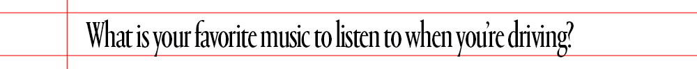 text that says what is your favorite music to listen to when you're driving