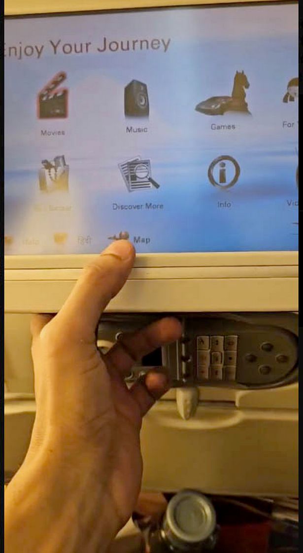 screenshot of X post from Akash Vatsa on Air India flight