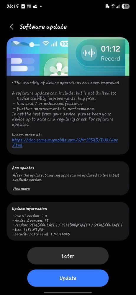 News about - Samsung releases major software update for Galaxy S25 series