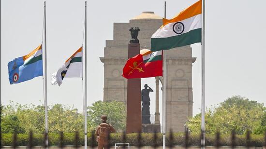 The National War Memorial. (RAJ K RAJ /HT PHOTO)