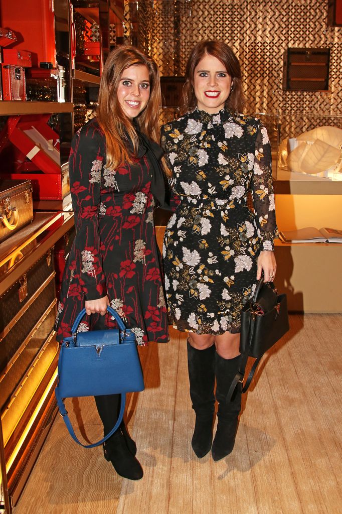 Princess Beatrice of York and Princess Eugenie of York attend Louis Vuitton's Celebration of GingerNutz in Vogue's December Issue on November 21, 2017 in London, England.  