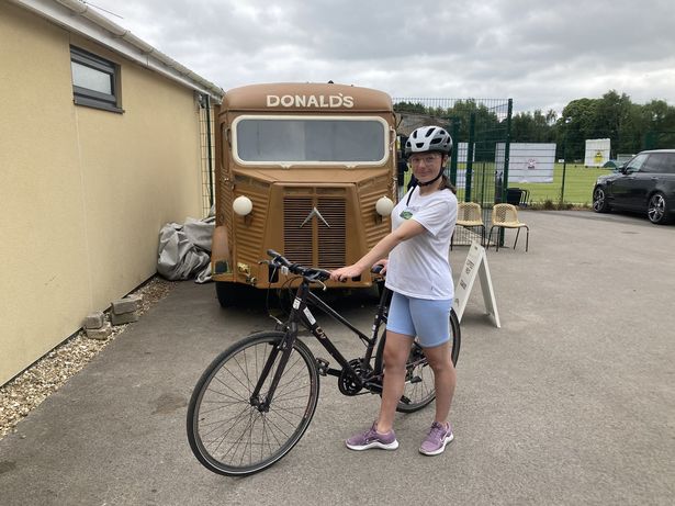 Steph Colderick at Donalds pies at Radyr Cricket Club in June 2024