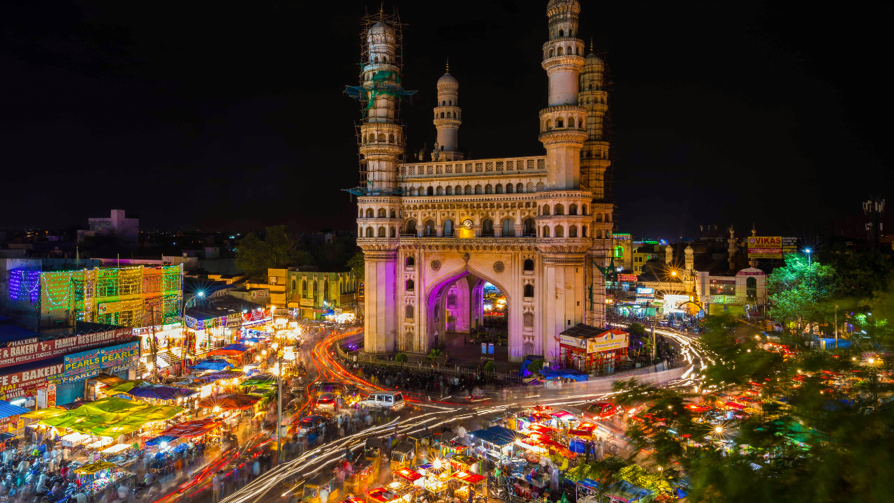 Shopping at Charminar Market Hyderabad Image Credits Canva