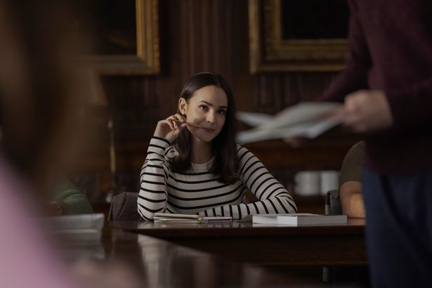 Sofia Carson as Anna in My Oxford Year. 