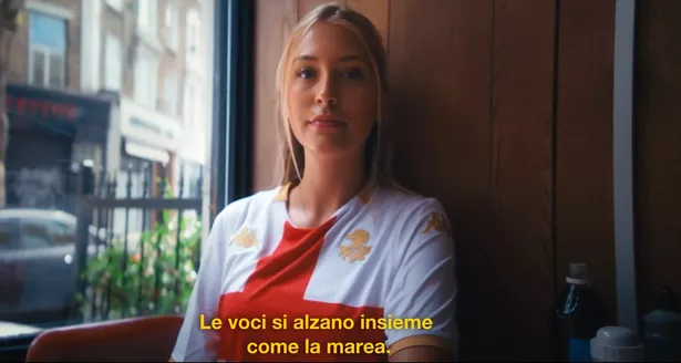 The new Genoa away shirt advert campaign has turned heads