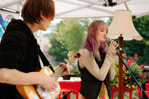  Bridgnorth Arts Festival 2024. In Picture: Afterknights on the Quayside stage..