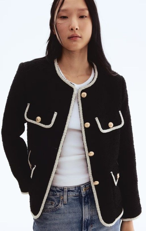 Bouclé jacket, £54.99, H&M 