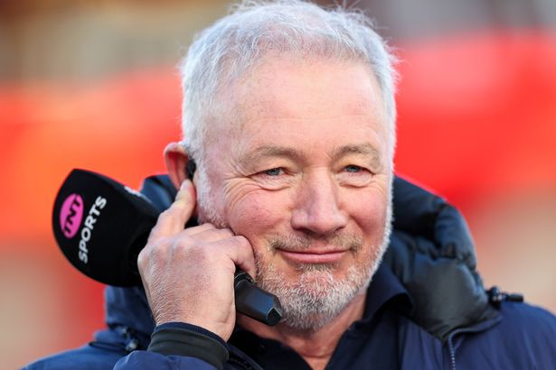 Ally McCoist with a mic