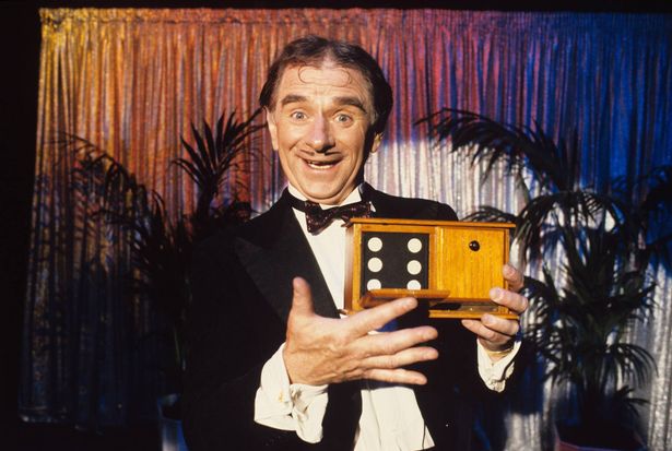 Johnny Ball on set of 'Johnny Ball Reveals All' - 1990