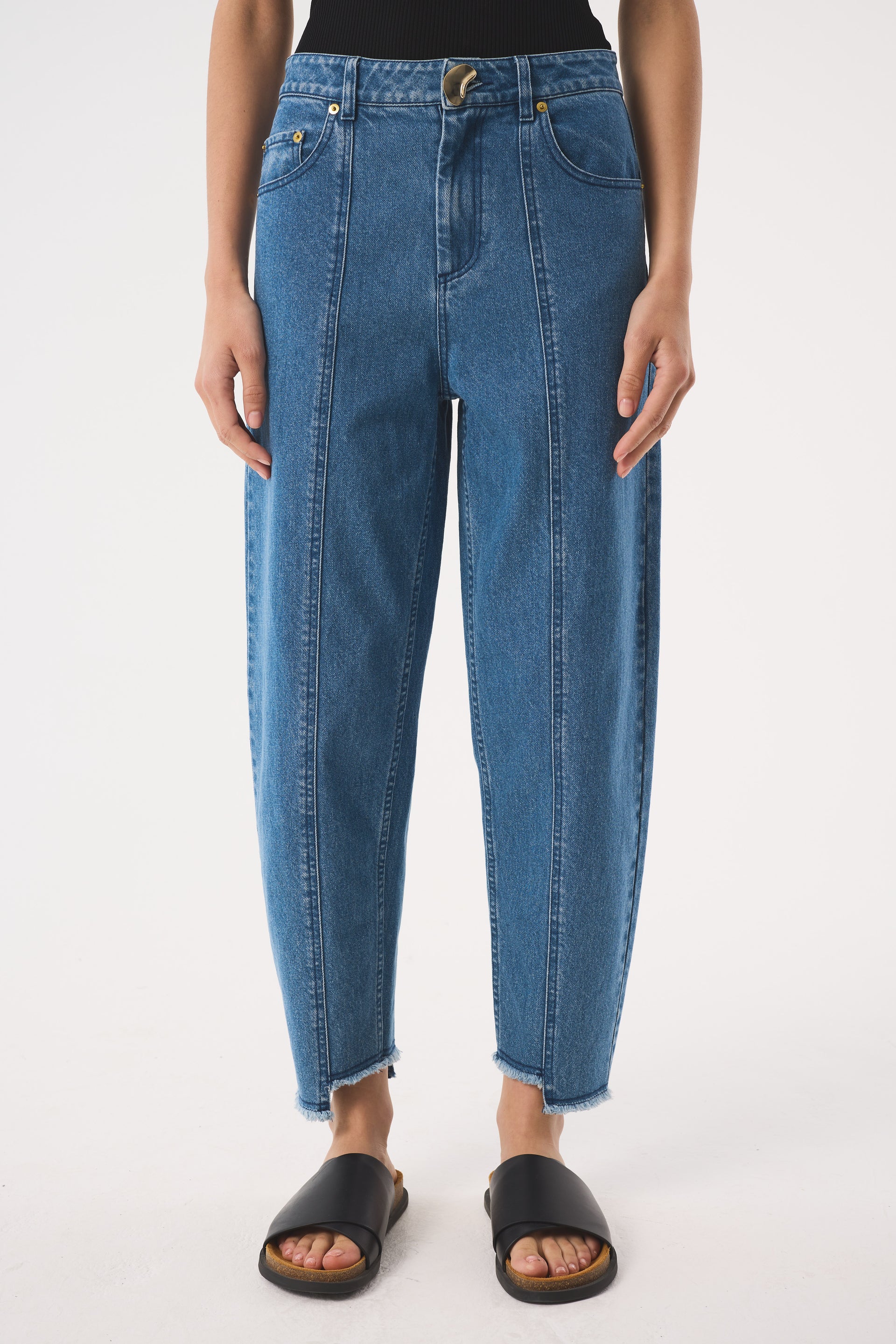 Sol Recycled Midwash Jeans - Mid Wash Blue / 6