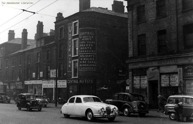 London Road, Piccadilly, Manchester, 1958