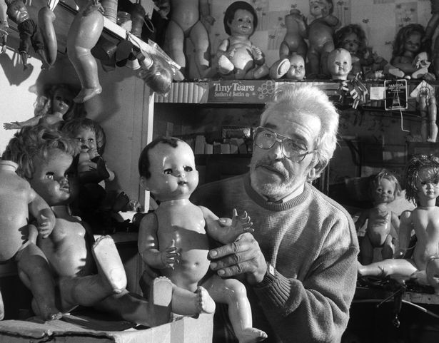 Doll doctor Gordon Higgins is carrying on a family tradition of mending broken dreams. He has taken over from his father, John, who was the original Doc Higgins at the Dolls Hospital, Piccadilly, Manchester. 28th December 1987