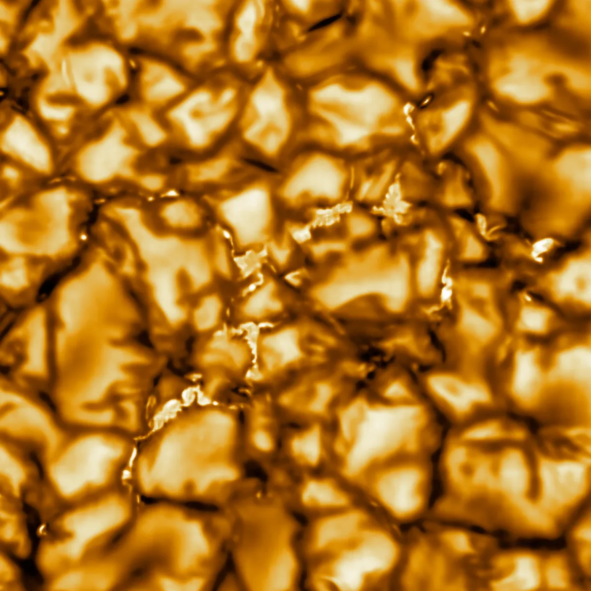 A view of the Sun's surface captured by the Daniel K. Inouye Solar Telescope. Credit: NSO/AURA/NSF