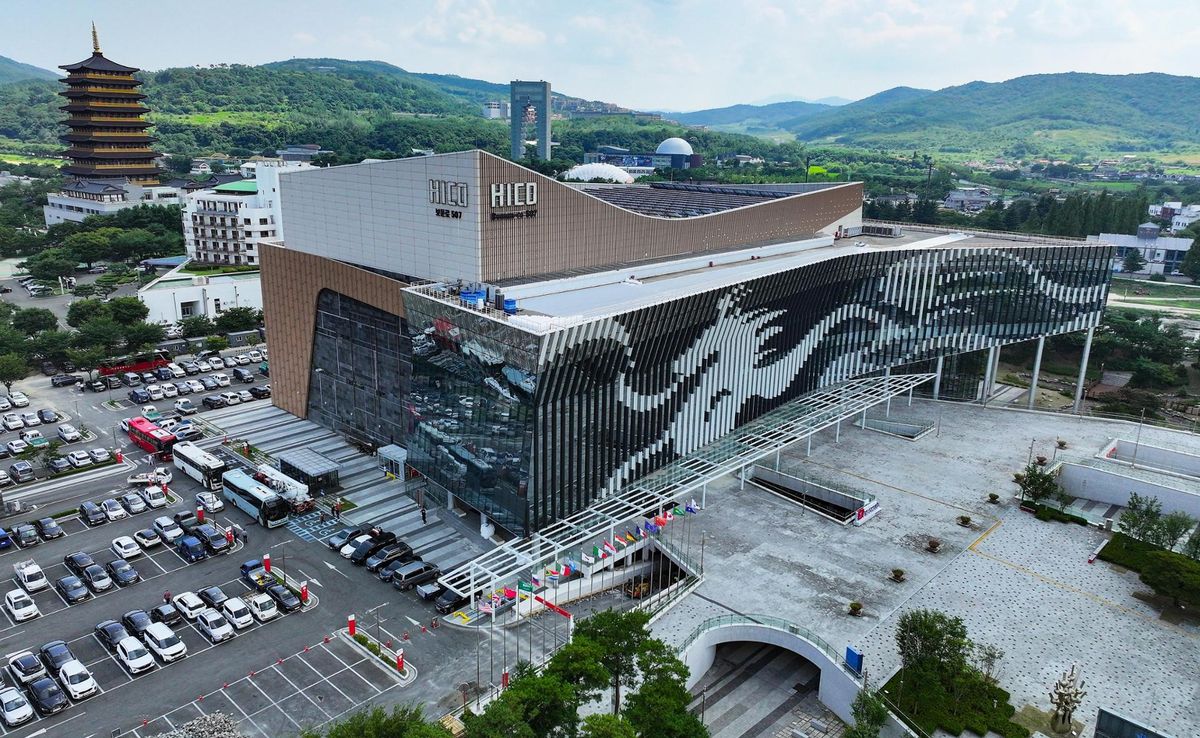 Hwabaek International Convention Center, the venue for this year's APEC summit in Gyeongju, North Gyeongsang Province, is seen in this August 2025 file photo. Yonhap