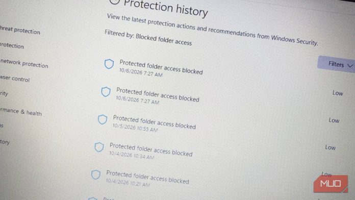 Windows built-in ransomware shield switch is off by default, and I figured out why