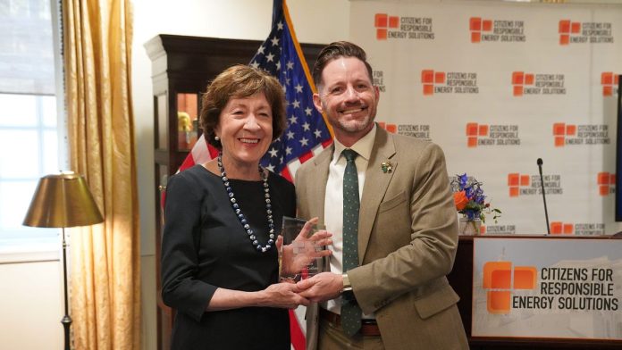 Senator Collins Receives 2026 Clean Energy Champion Award Senator Collins Receives 2026 Clean Energy Champion Award