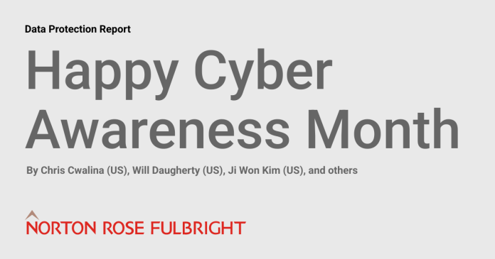 Happy Cyber Awareness Month | Data Protection Report
