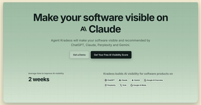 Kradeos Launches to Improve AI Visibility of Software and SaaS Products on ChatGPT, Claude and Perplexity