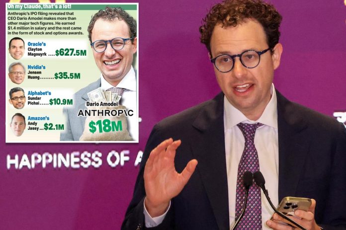 Anthropic IPO filing reveals pay of CEO Dario Amodei, Daniela Anthropic IPO filing reveals pay of CEO Dario Amodei, Daniela