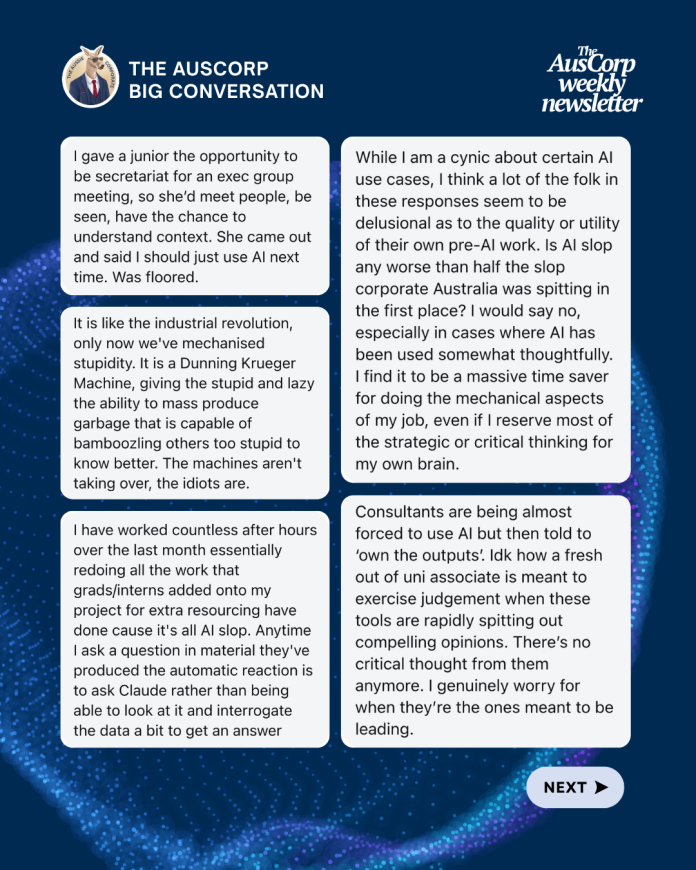 What colleagues think of AI at work