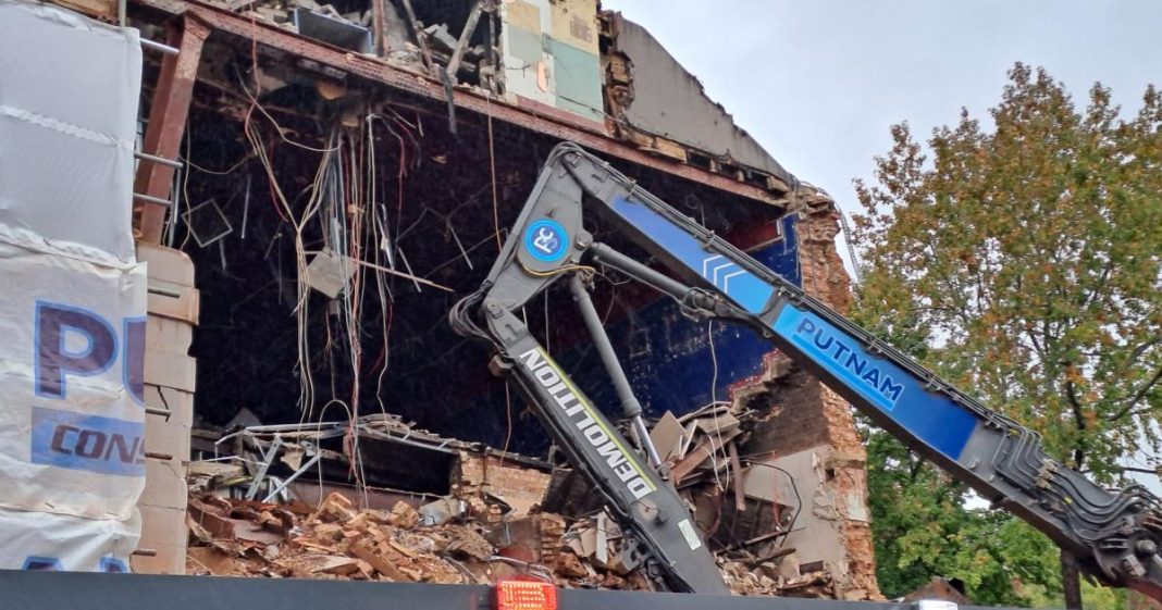 Historic cinema in city centre is smashed to pieces