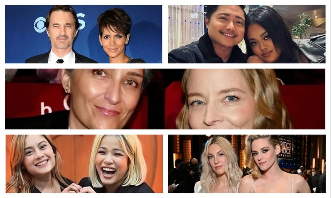 Out and proud: Celebrities and their partners