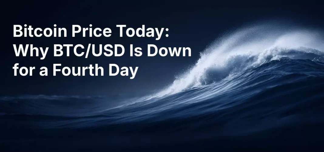 Bitcoin Price Today: Why BTC Is Down for a Fourth Day Bitcoin Price Today: Why BTC Is Down for a Fourth Day