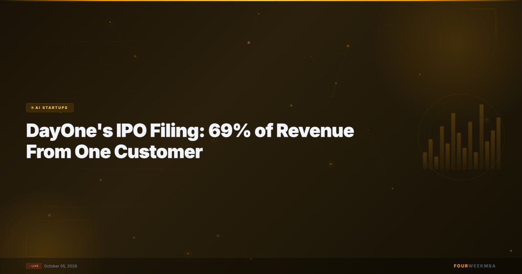 DayOne’s IPO Filing: 69% of Revenue From One Customer DayOne's IPO Filing: 69% of Revenue From One Customer
