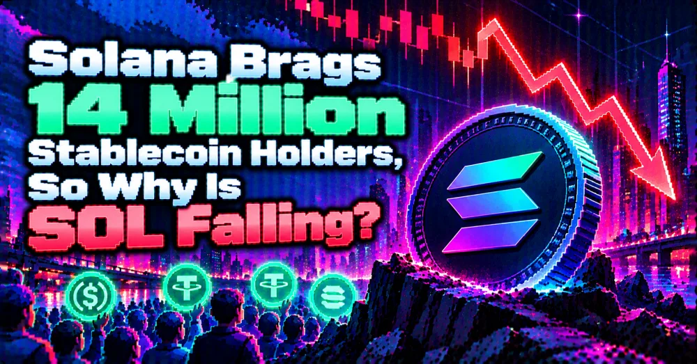 Solana Brags 14 Million Stablecoin Holders, So Why Is SOL Falling? Solana Brags 14 Million Stablecoin Holders, So Why Is SOL Falling?