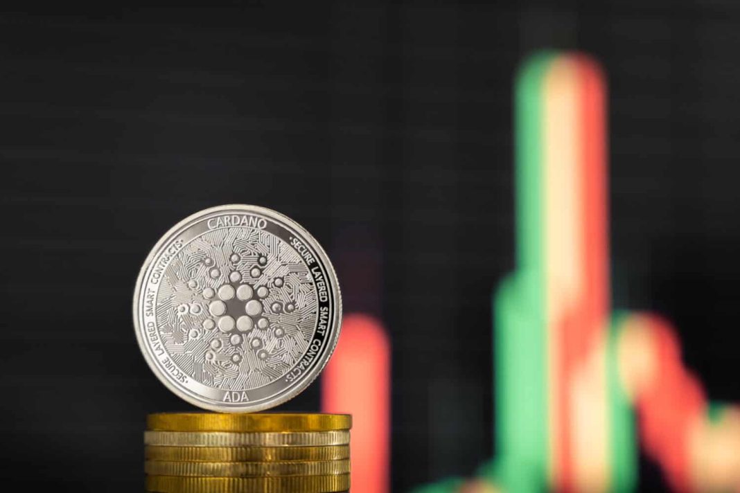 Why Is the Cardano Price Falling After Its 11% Jump? ADA crypto coin front of it's exchange rate.