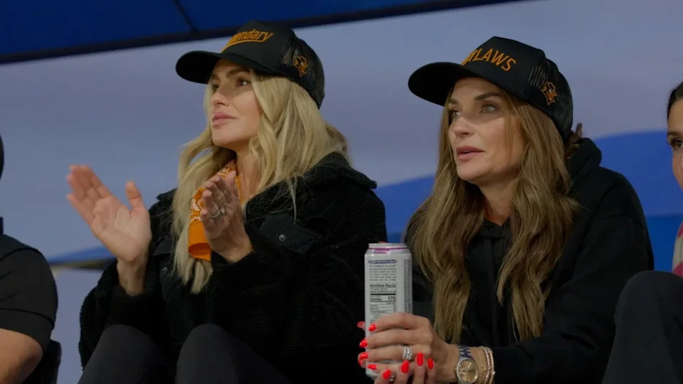 At the Arizona Athletic Grounds, there are trucks filled with booze on game days. "They sell White Claws, beer, so alcohol is just readily available for anybody to purchase when you're there," Trina Taylor, right, explained. Paramount+