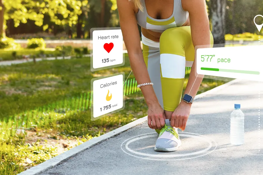 Tracking health data while running