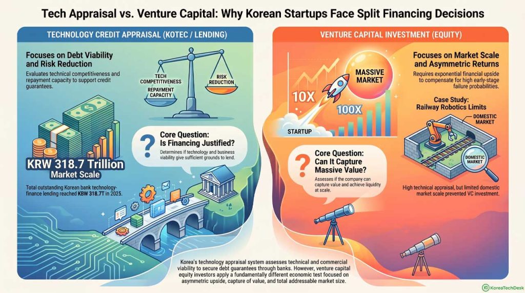 Understanding why Korean startups face split financing decisions. | AI infographic