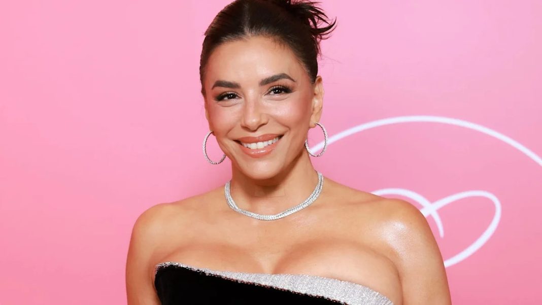 Eva Longoria is a red carpet vixen in strapless gown with risque neckline Eva Longoria is a red carpet vixen in strapless gown with risque neckline