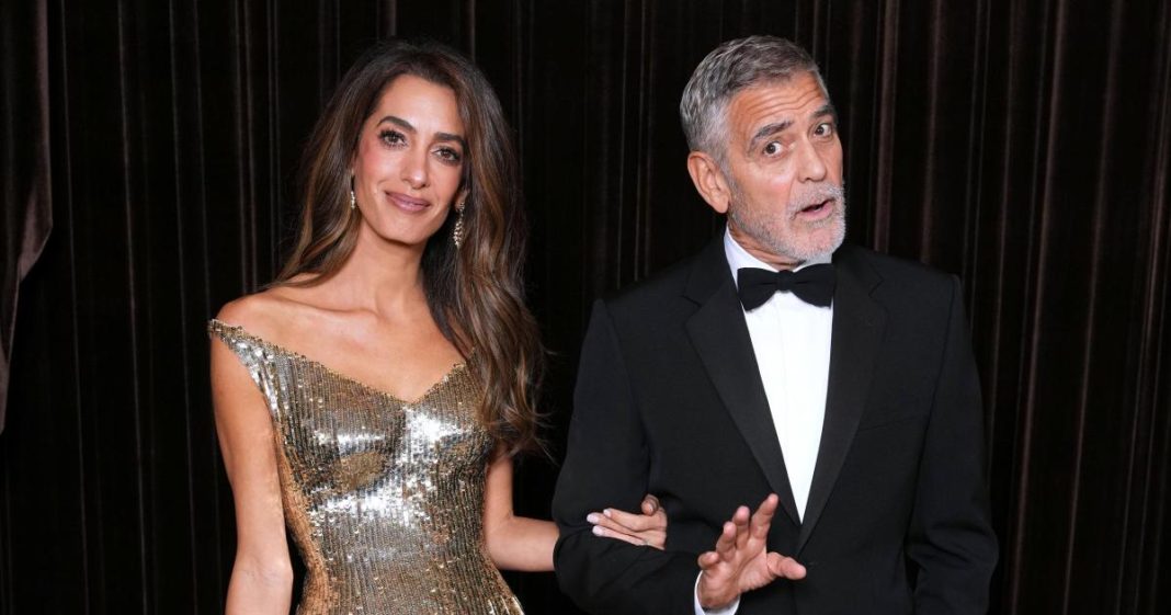 Amal Clooney shines in gold as Hollywood stars gather for the Albie Awards Amal Clooney shines in gold as Hollywood stars gather for the Albie Awards
