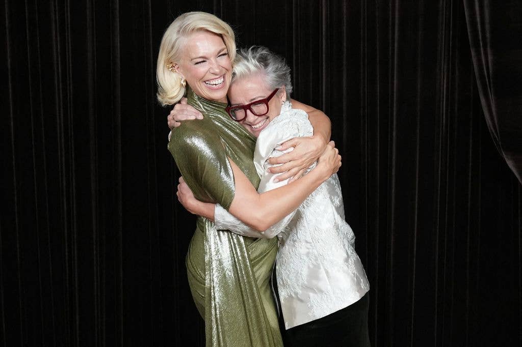 Emma with Ted Lasso star Hannah Waddingham
