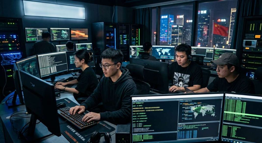 US disrupts two cyber-espionage tools used by Flax Typhoon Chinese hacker recreation. - Gemini.