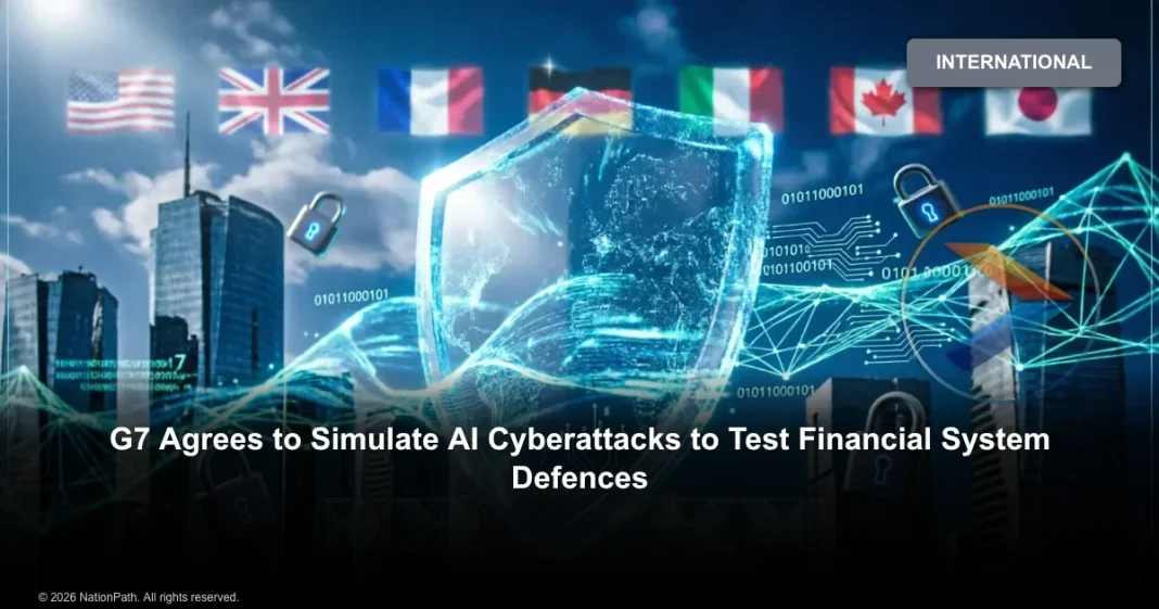 G7 Plans AI Cyberattack Exercises to Test Financial Defences G7 Agrees to Simulate AI Cyberattacks to Test Financial System Defences - NationPath Image