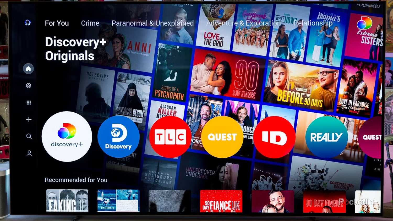 Discovery Plus on Sky Stream