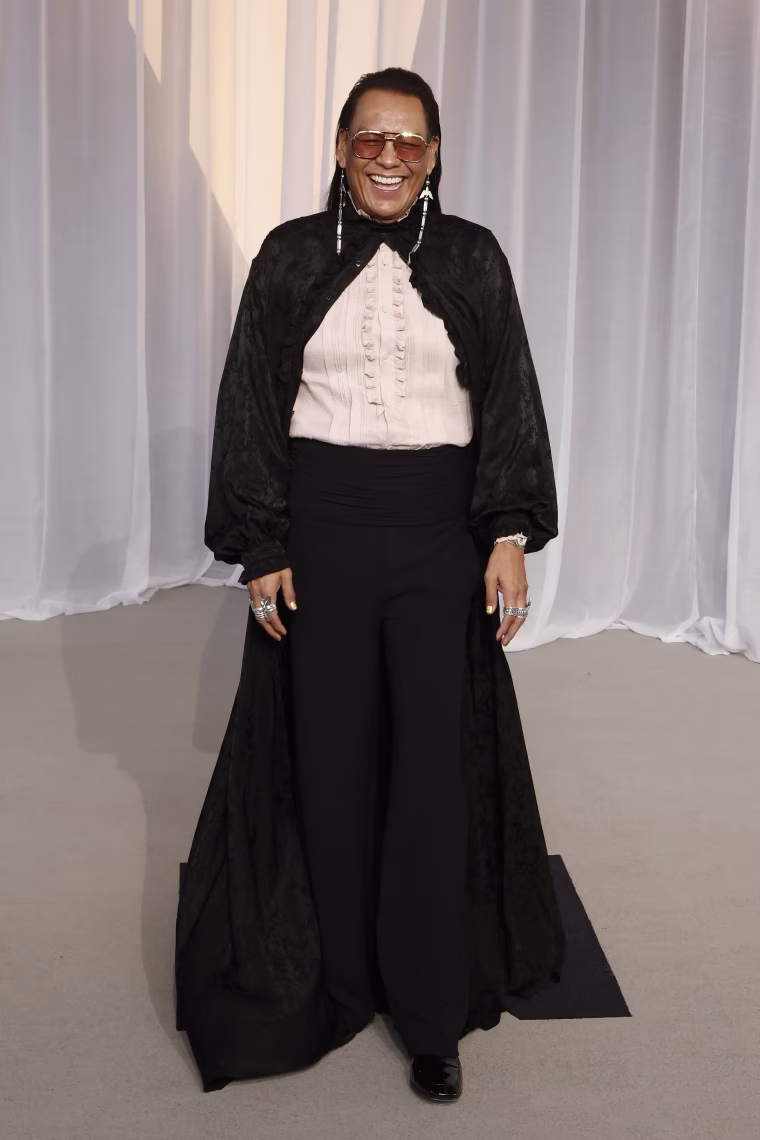 Bird Runningwater attends the 6th Annual Academy Museum Gala at Academy Museum of Motion Pictures October 17, 2026 in Los Angeles. 