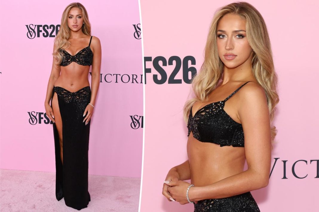 Tate McRae shows off her abs in a bra on the Victoria’s Secret Fashion Show 2026 red carpet Tate McRae shows off her abs in a bra on the Victoria's Secret Fashion Show 2026 red carpet