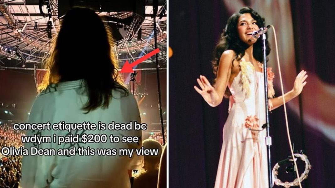 Viral TikTok divides at Olivia Dean concert Viral TikTok divides at Olivia Dean concert