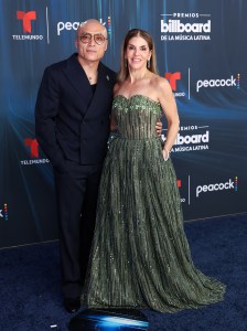 Mike Van and Leila Cobo at the 2026 Billboard Latin Music Awards held at James L. Knight Center on October 22, 2026 in Miami, Florida.